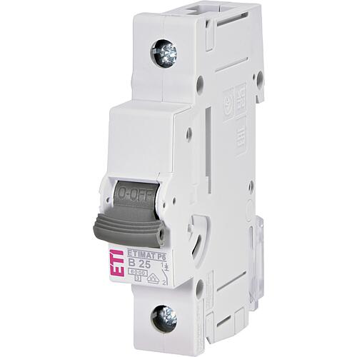 Miniature circuit-breaker B25, ETIMAT P6, 6 kA, 1-pole