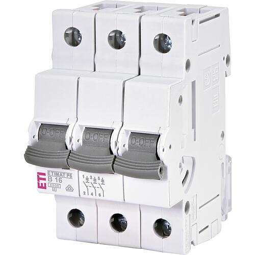 Miniature circuit-breaker B16, ETIMAT P6, 6 kA, 3-pole