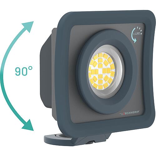 Lampes de travail LED sans fil scangrip® NOVA MINI for LIFE, projecteur, 3,6 V avec batterie 3,2 Ah Anwendung 2