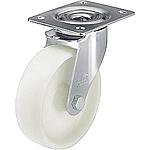 Swivel castors LE-PO with screw-on plate