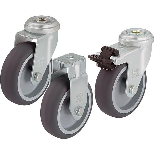 Apparatus swivel castors with back hole LRA-TPA