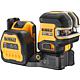 DeWALT cordless crossline laser 12V/18V DCE825D1G18-QW, 5-point, green, with 1x 2.0 Ah battery and charger