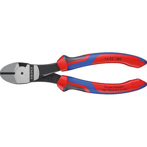 Pince coupante diagonale KNIPEX® polie avec poignée multi-composants, longueur (mm) : 160