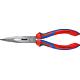 Needle nose pliers with cutting edge, pantograph pliers, dual-component handles, head polished Standard 1