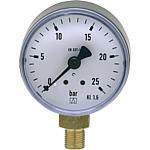 Bourdon tube pressure gauge ø 50 mm, DN 6 (1/8“) radial