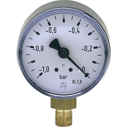 Rohrfeder-Vakuummeter ø 50 mm, DN 6 (1/8") radial Standard 1