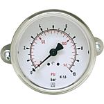 Bourdon tube pressure gauge ø 40 mm, DN 6 (1/8") axial, with triangular front ring