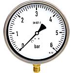 Bourdon tube pressure gauge ø 160 mm, DN15 (1/2") radial
