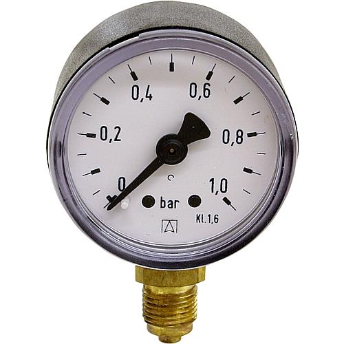 Bourdon tube pressure gauge ø 40 mm, DN6 (1/8") radial Standard 1