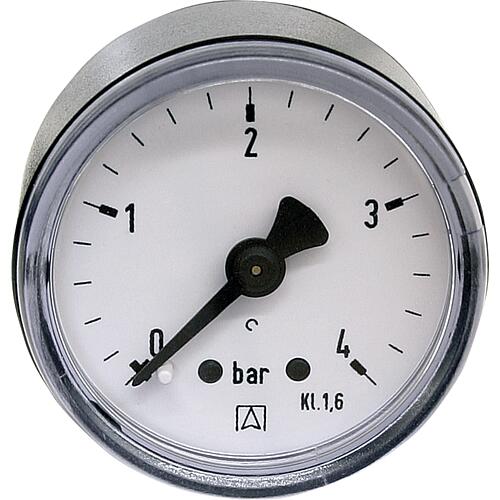 Bourdon tube pressure gauge ø 40 mm, DN 6 (1/8") axial Standard 1