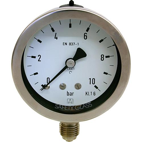 Manomètre modèle chimique, ø 63 mm, DN 8 (1/4") radial Standard 1