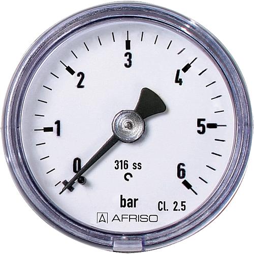 Manomètre ø 40 mm, DN 6 (1/8") axial Standard 1