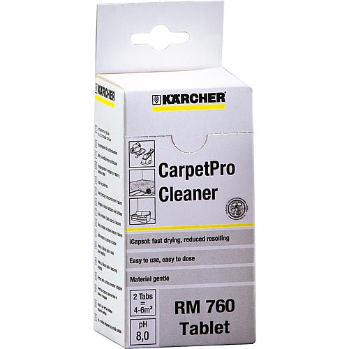 Carpet cleaner tabs KÄRCHER® RM 760 suitable for PW 30/1, Puzzi 10/1, Puzzi 10/2 Ade, Puzzi 30/4, Puzzi 30/4 E, Puzzi 8/1 C Standard 1