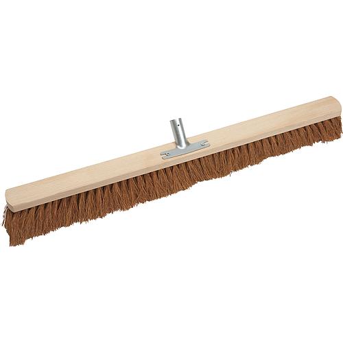 7-row hall broom 80 cm wood Coconut fitting with metal holder