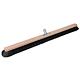 Hall broom, wood, 100 cm, unvarnished, round, metal shaft bracket