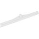 Hygienic floor squeegee, plastic, single lip, 60 cm, white