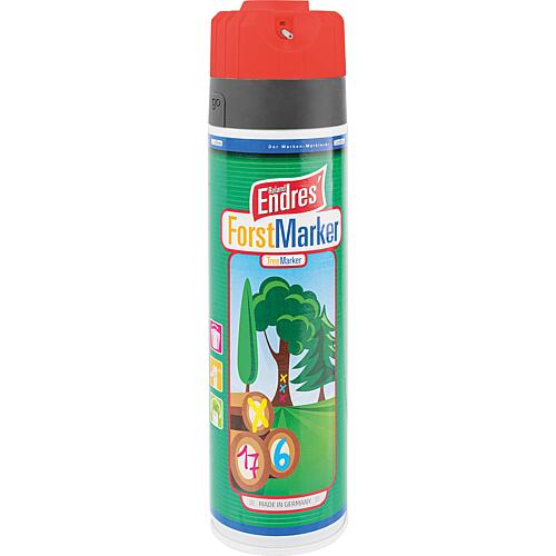 Marking spray bright red (KWF) Roland Endres Forst-Marker Ergo 360°, 500ml spray can