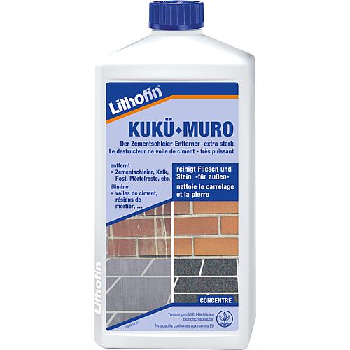 LITHOFIN KUKÜ-MURO Cement Smear Remover - extra strong, 1 l bottle