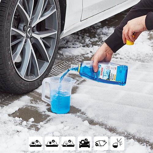 Winter Windscreen Cleaner SONAX AntiFrost + ClearSight Concentrate Citrus