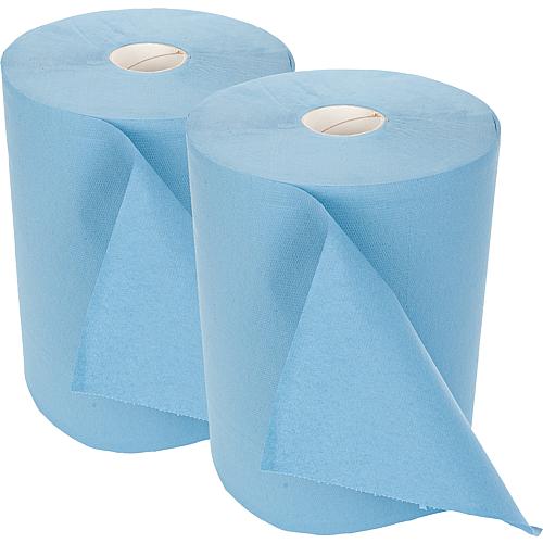 Grand rouleau de chiffons de nettoyage bleu, 2 couches, 38x35 cm, UE = 2 pièces