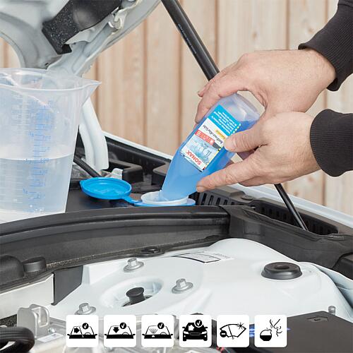 Winter Windscreen Cleaner SONAX AntiFrost + ClearSight Concentrate Citrus
