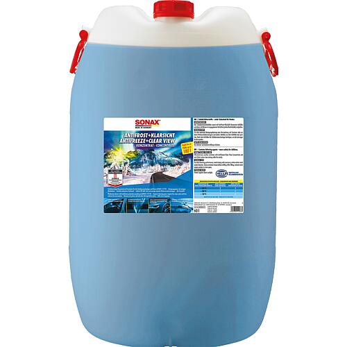 Winter Windscreen Cleaner SONAX AntiFrost + ClearSight Concentrate Citrus 60l drum