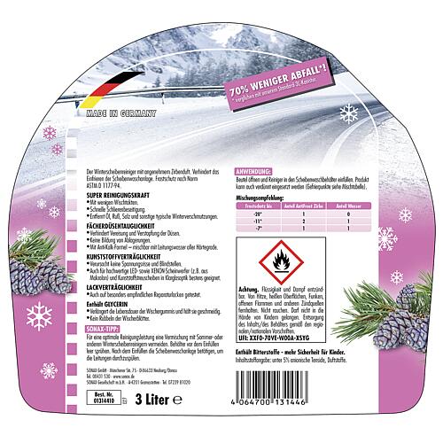 Nettoyant antigel pour vitres SONAX AntiFrost + KlarSicht jusqu'à -20°C Zirbe Anwendung 1