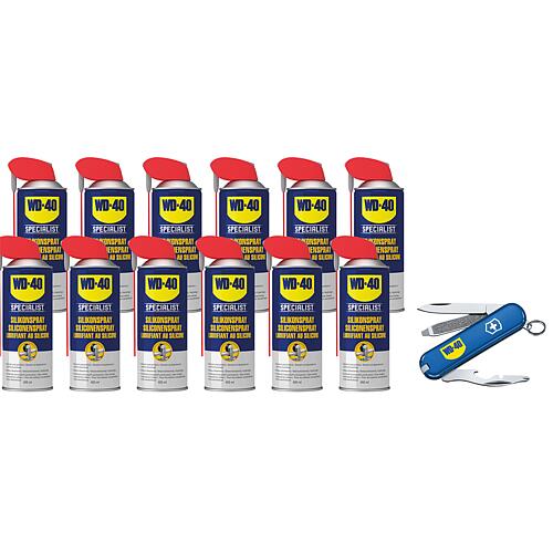 Silicone spray set, 12-piece, with FREE Swiss Army Knife Standard 1