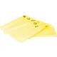 Sacs poubelle en LDPE recyclé pour conteneur 240 l, 650+550x1350 mm jaune-transparent, 100 pièces