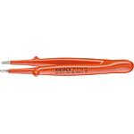 Precision tweezers, insulated, 1000 V, straight shape, length: 145 mm