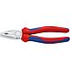 Combination pliers chrome-plated with two-colour dual-component handles Length 200mm