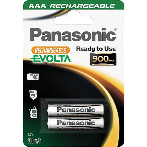 Piles Panasonic rechargeables NiMH, Micro, AAA Standard 1