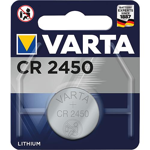 Varta lithium button cell CR2450, 3.0 volts 1 blister