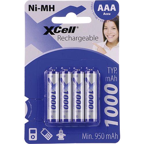 Ni-MH battery cells, Micro, AAA Standard 1