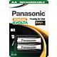 Panasonic, Rechargeable Accu Piles NiMH rechargeables, Mignon, AA Standard 1