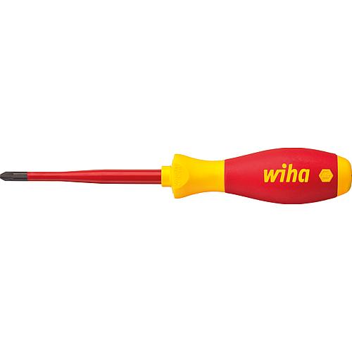 Screwdriver WIHA SoftFinish electric, PZ2 and additional suitable for positive / negative clamping screws