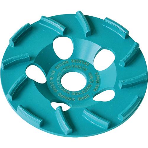 Disque de surfaçage  COLLOMIX BST 125 CYCLONE,  convient pour meuleuse à béton CMG 1700 Standard 1