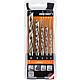 Wood twist drill set, HSS Cobalt Standard 1