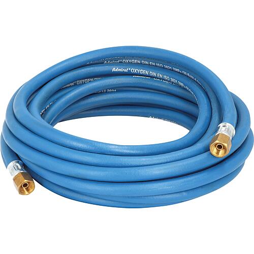 Oxygen hose, 10 m length, connection G 1/4" x G 1/4" ;