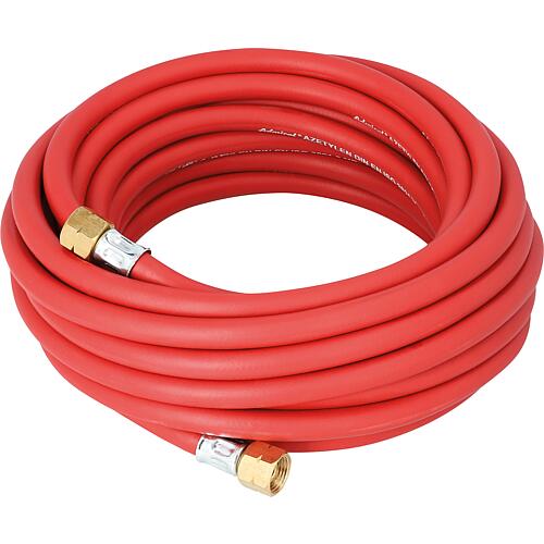 Acetylene hose, 40 m length, Connection R 3/8L x R 3/8 L, 6.0 x 3,5 mm