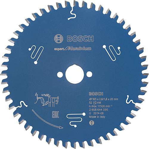 Circular saw blade for aluminium, non-ferrous metals, plastic-coated panels, plastic, hardwood, solid wood, chipboard Standard 2