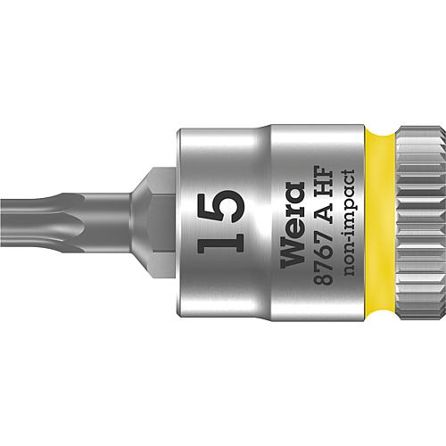 Cle a cliquet WERA 8767 A HF Tory T15 Longueur 28,0 mm traction 6,3mm (1/4")