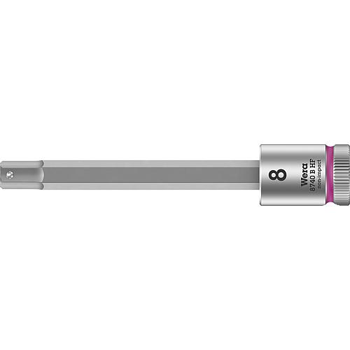 Cle a cliquet WERA 8740 B HF six pans femelle 8mm L=100,0mm traction 9,52mm (3/8")