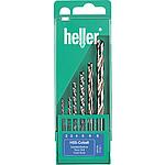 Kit de forets acier spécial au cobalt heller® HSS-CO, 6 pièces