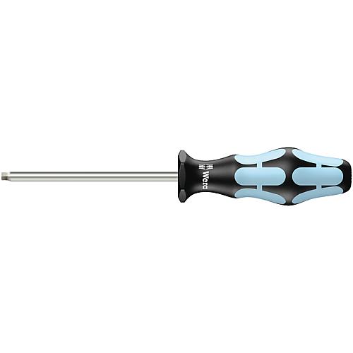 Square socket screwdriver stainless steel WERA, round blade Standard 1