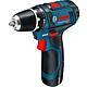 Cordless drill/screwdriver (BOSCH) 12 V GSR 12V-15 with tool bag and Metal drill (BOSCH) and bit set, 35 pieces