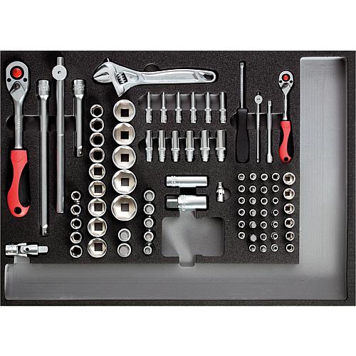 Assortiment d´outils, dans module en mousse 3/3, 129 pièces Anwendung 1