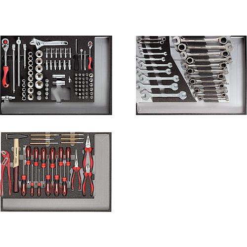 Assortiment d´outils, dans module en mousse 3/3, 129 pièces Standard 1