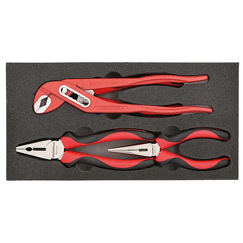 Pliers set, in 1/3 foam module, 4-piece Standard 1