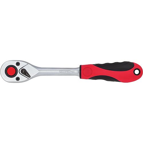 Reversible ratchet GEDORE red 3/8" L=180mm